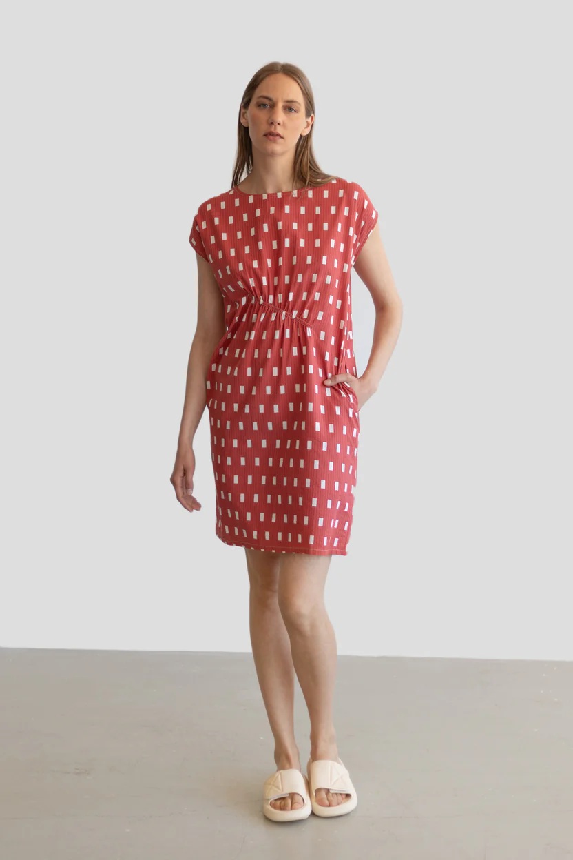 Tienda especializada en las mejores marcas de Ropa Ética, Sostenible y de algodón orgánico en Granada y Jaén. SKFK, Skunkfunk, PAN Producto BásicoVESTIDO RECTÁNGULOS