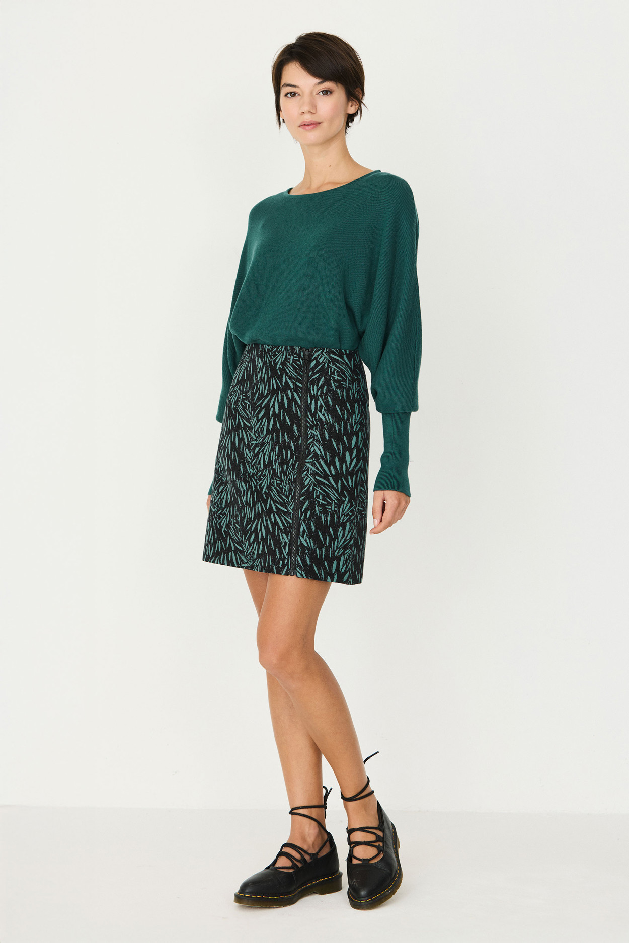 Tienda especializada en las mejores marcas de Ropa Ética, Sostenible y de algodón orgánico en Granada y Jaén. SKFK, Skunkfunk, PAN Producto Básico FALDA KATINA (REVERSIBLE)