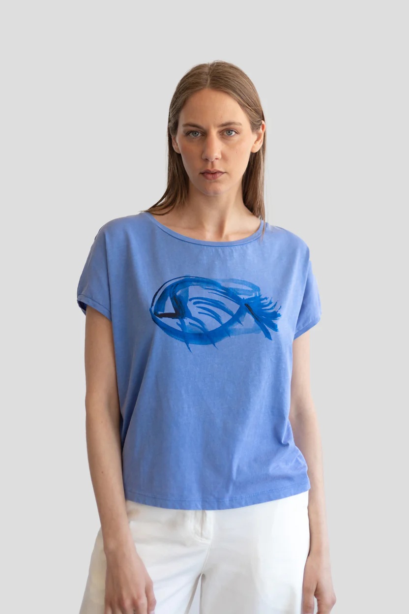 Tienda especializada en las mejores marcas de Ropa Ética, Sostenible y de algodón orgánico en Granada y Jaén. SKFK, Skunkfunk, PAN Producto Básico CAMISETA PEZ