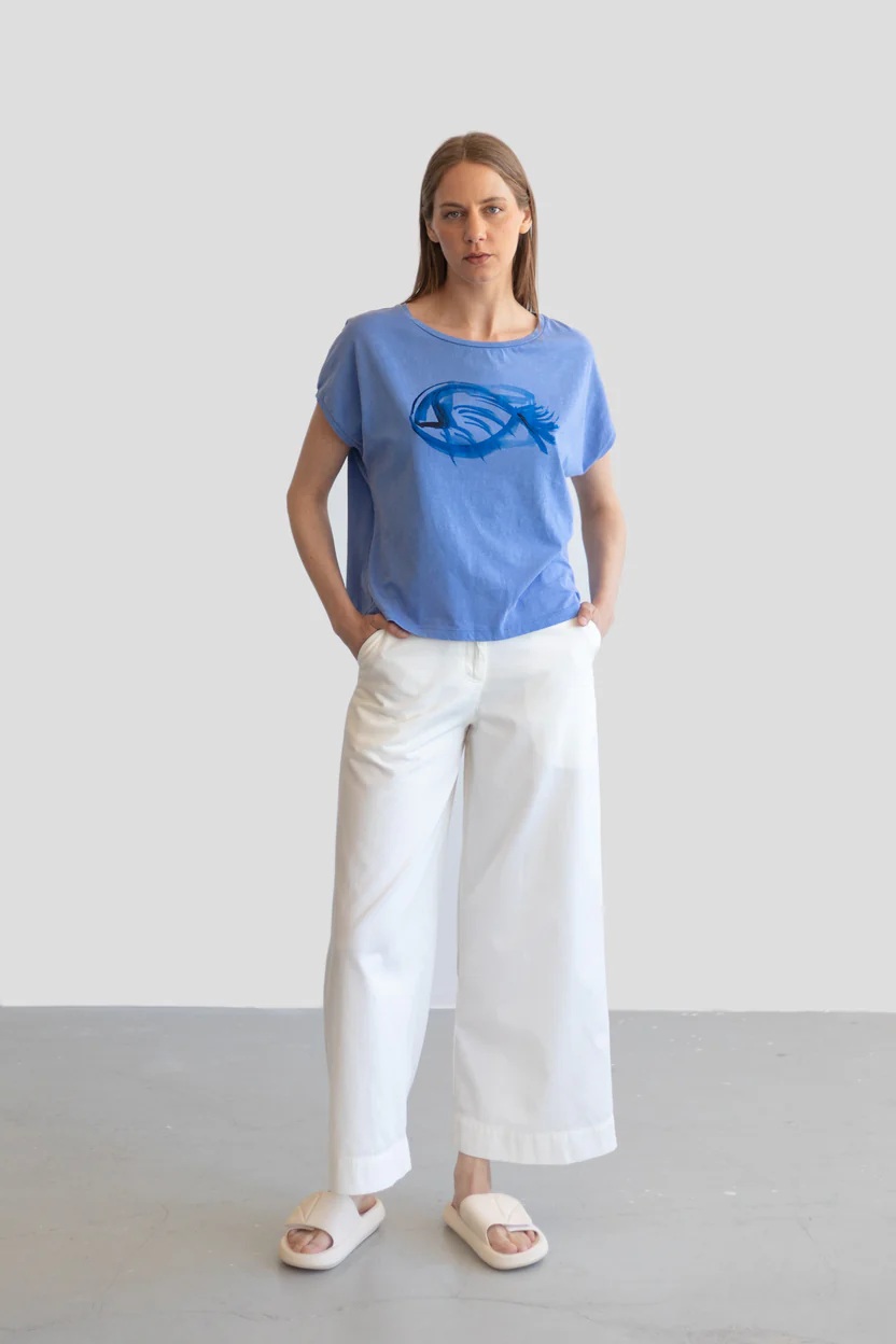 Tienda especializada en las mejores marcas de Ropa Ética, Sostenible y de algodón orgánico en Granada y Jaén. SKFK, Skunkfunk, PAN Producto BásicoCAMISETA PEZ