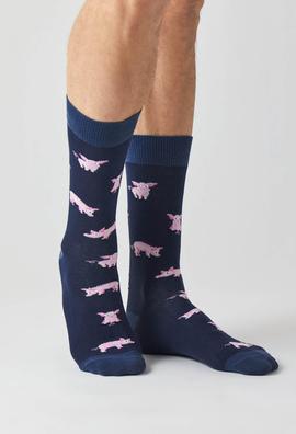 Tienda especializada en las mejores marcas de Ropa Ética, Sostenible y de algodón orgánico en Granada y Jaén. SKFK, Skunkfunk, PAN Producto BásicoCALCETINES PIG