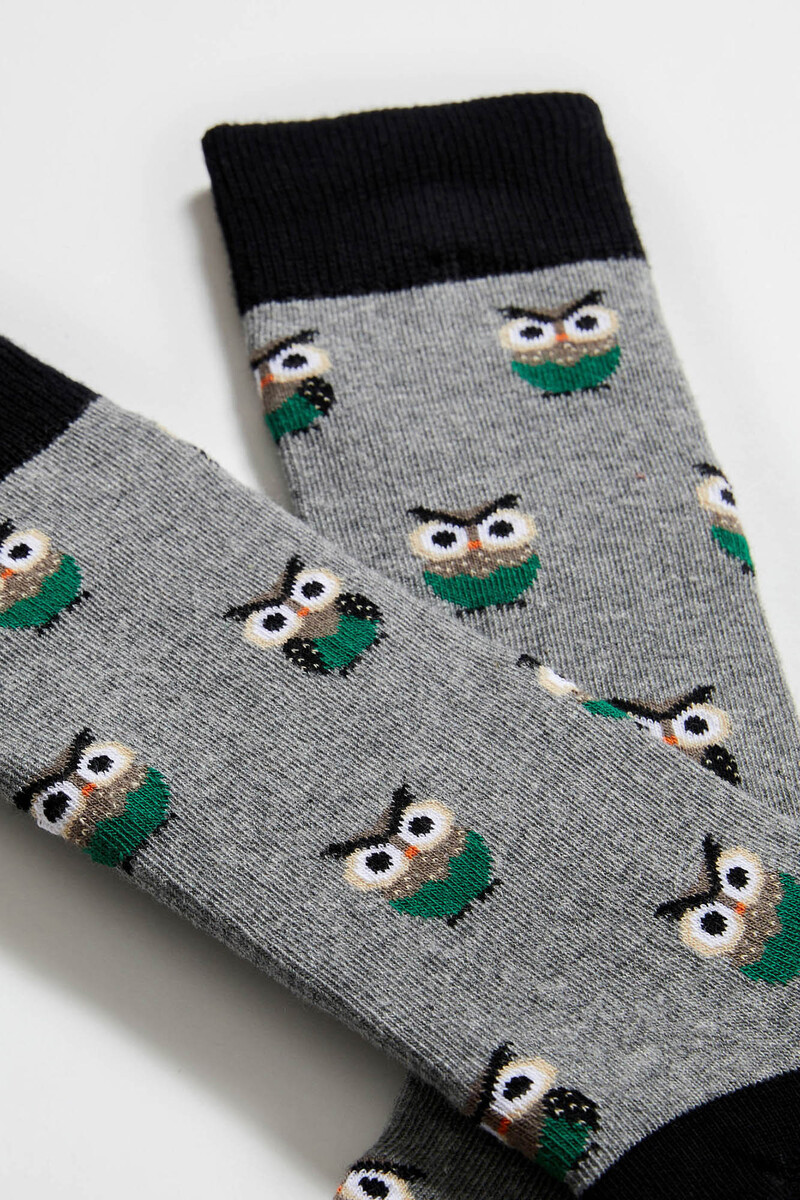 Tienda especializada en las mejores marcas de Ropa Ética, Sostenible y de algodón orgánico en Granada y Jaén. SKFK, Skunkfunk, PAN Producto BásicoCALCETINES OWL