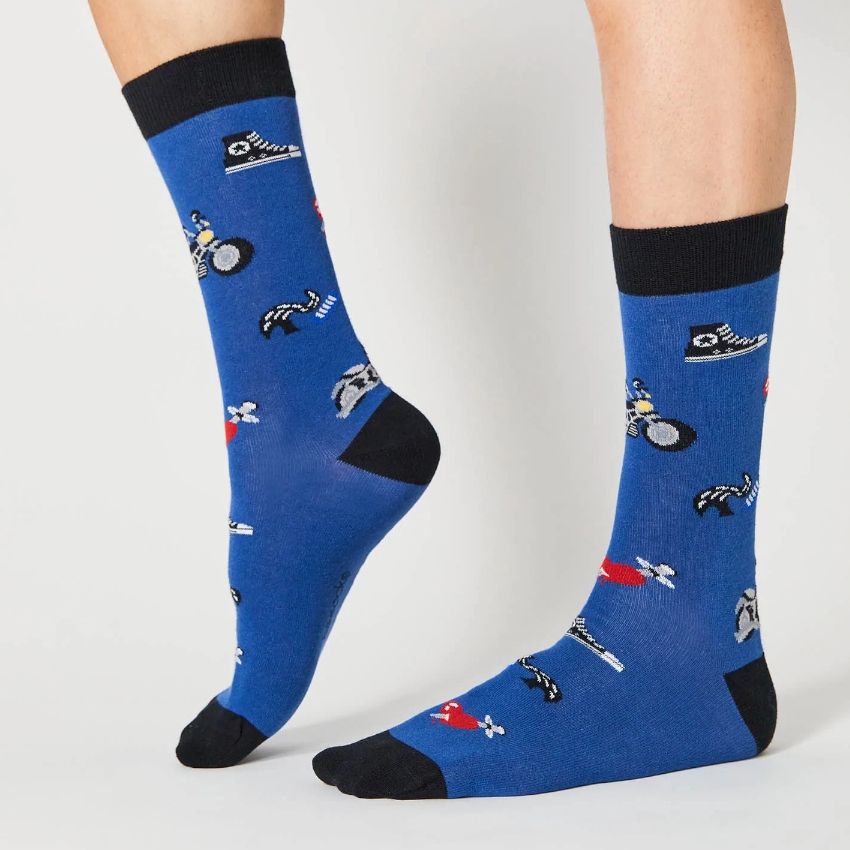 Tienda especializada en las mejores marcas de Ropa Ética, Sostenible y de algodón orgánico en Granada y Jaén. SKFK, Skunkfunk, PAN Producto BásicoCALCETINES BE REBEL