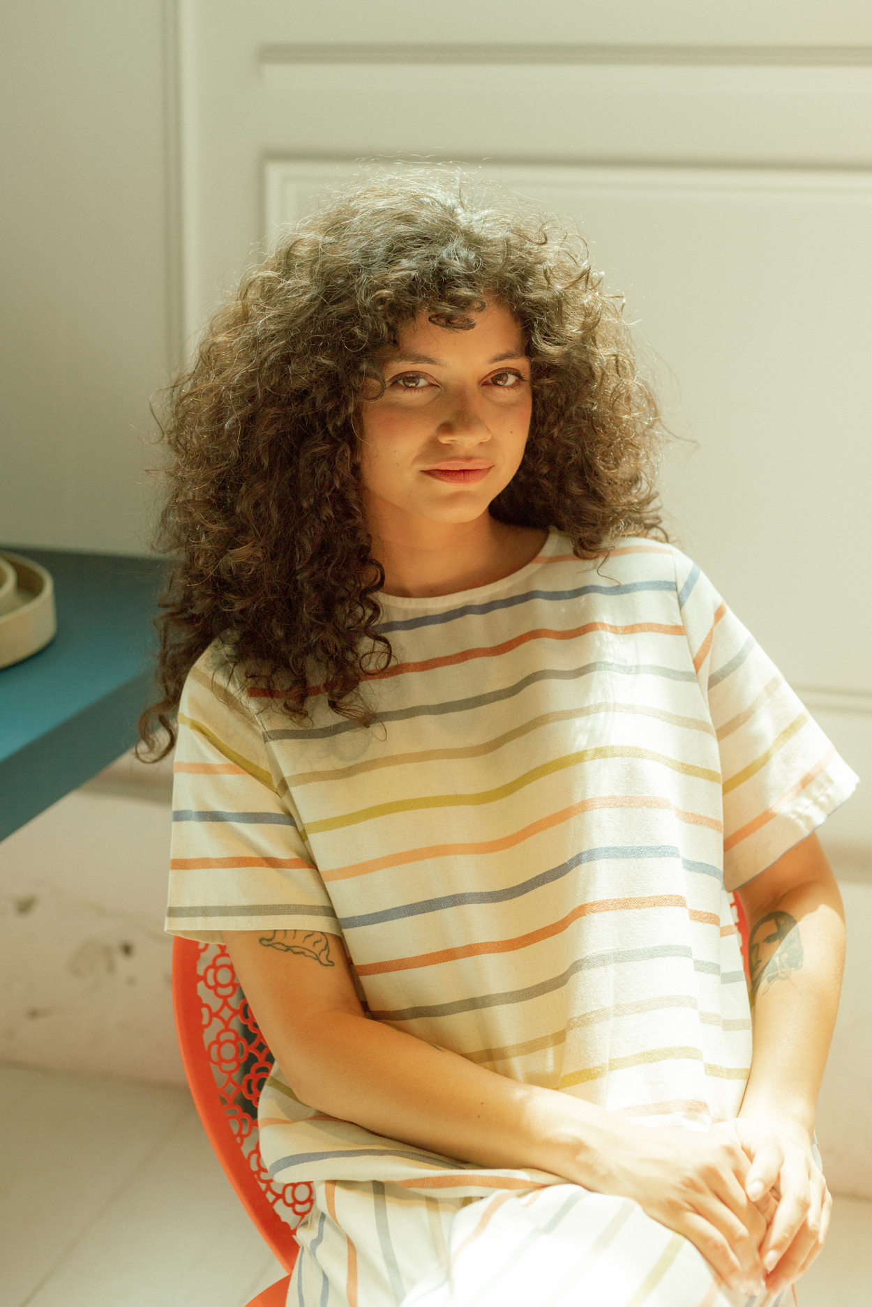 Tienda especializada en las mejores marcas de Ropa Ética, Sostenible y de algodón orgánico en Granada y Jaén. SKFK, Skunkfunk, PAN Producto BásicoBLUSA SÁHARA